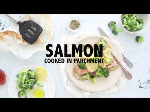 Salmon Baked in Parchment Paper