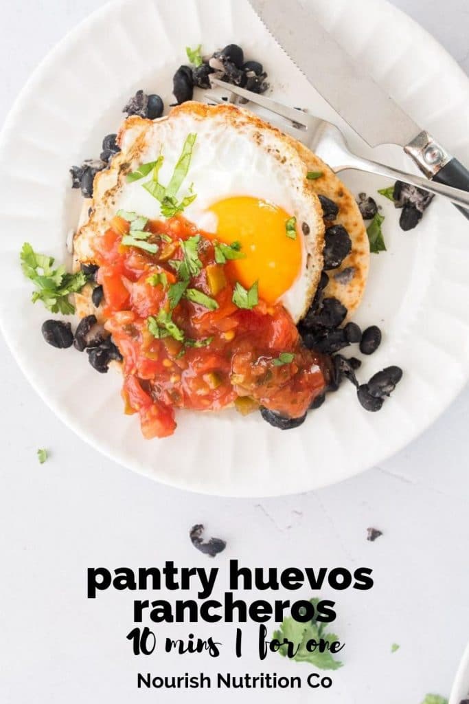 Easy Huevos Rancheros step by step ingredient progression