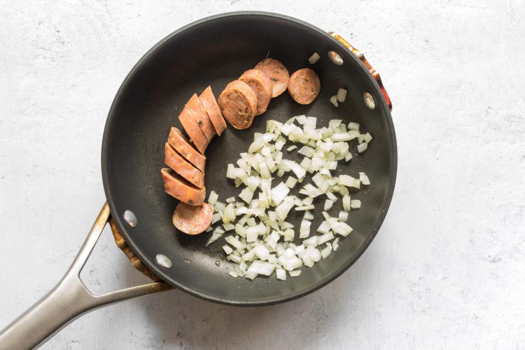 ingredients for 15 minute pasta on a table