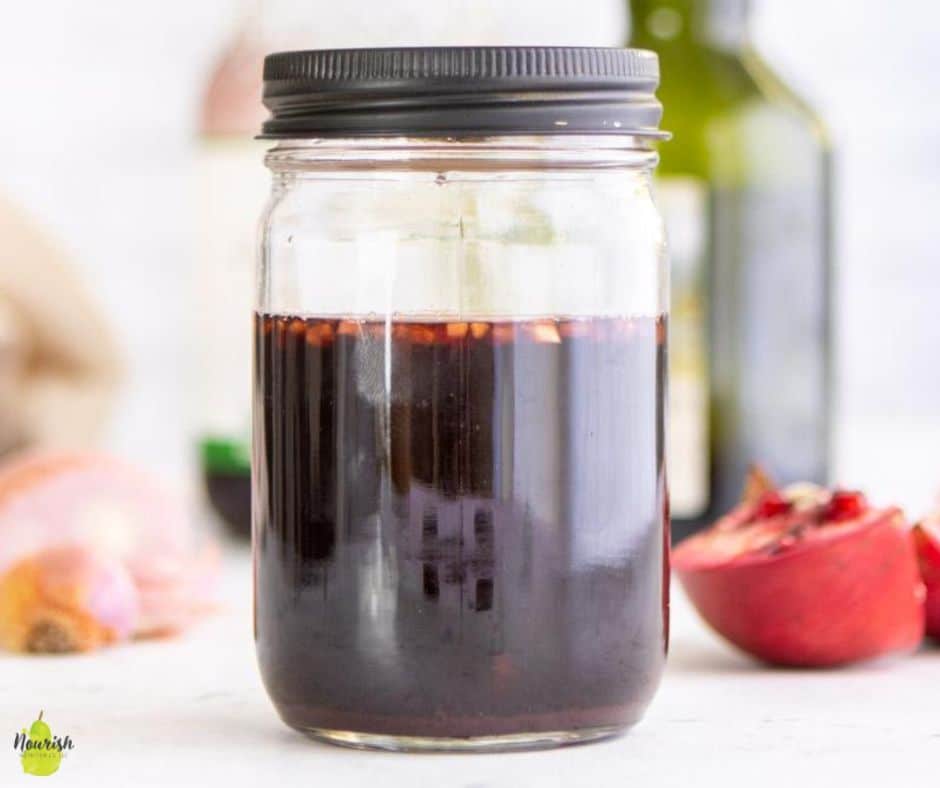 Homemade Pomegranate Balsamic Vinegar (4 ingredients) Nourish