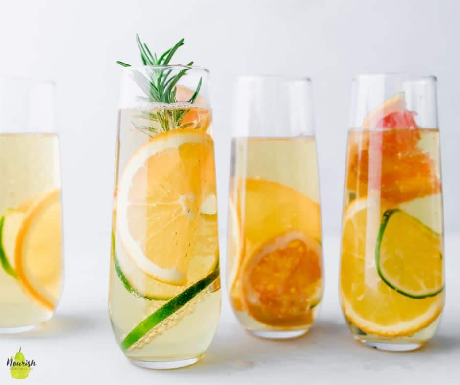 Sparkling Apple Cider Mocktail - Nourish Nutrition Blog - semi-homemade