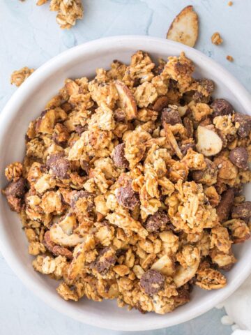 protein granola in a bowl