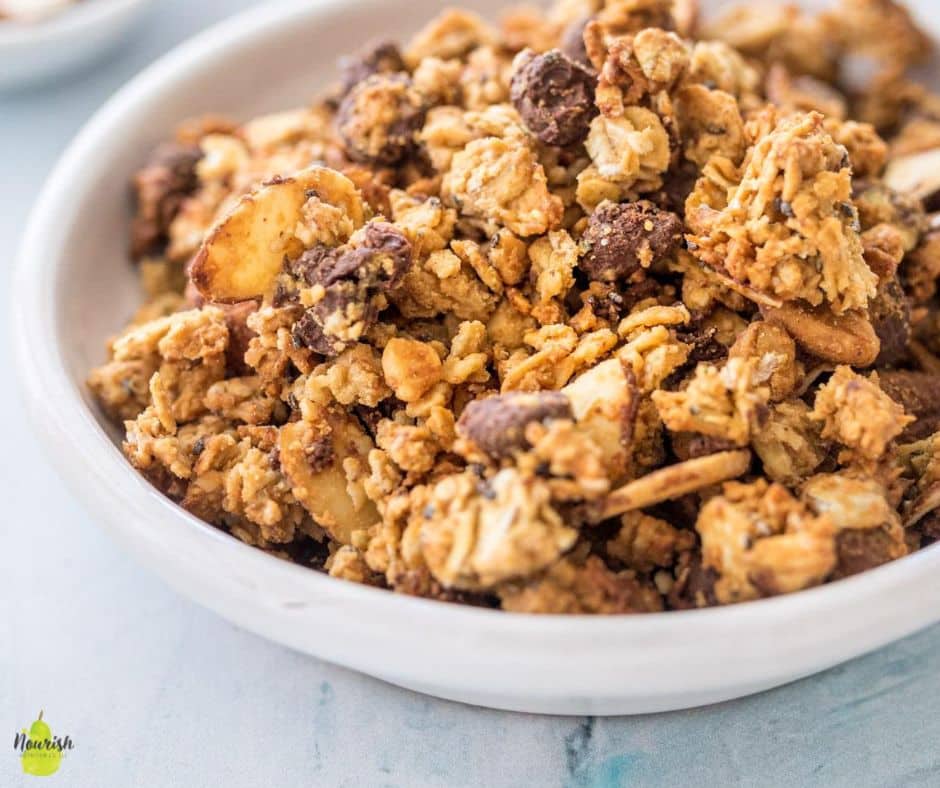 Homemade High Protein Granola Nourish Nutrition Blog