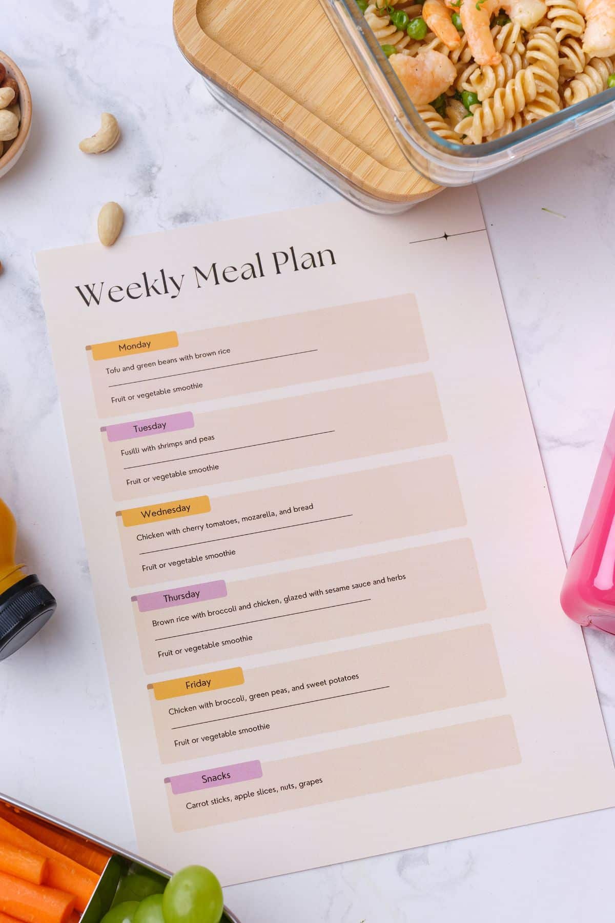 Meal Planning for One - Nourish Nutrition Blog + Meal Planning Recipes