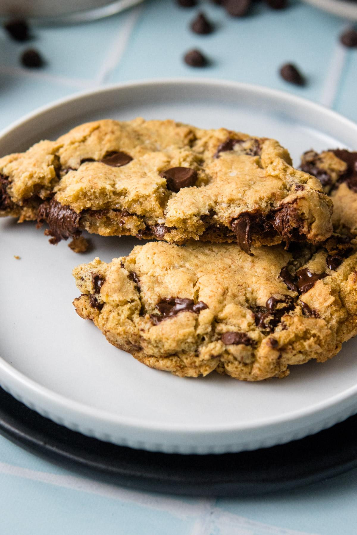 broken chocolate chip cookie