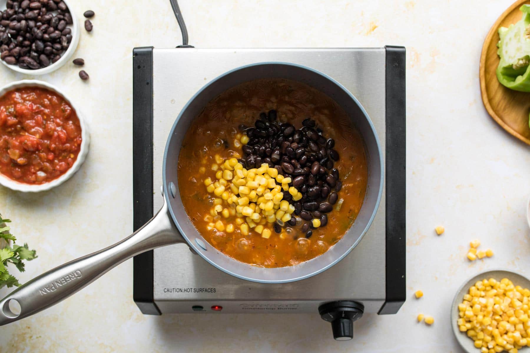 soup with corn and beans