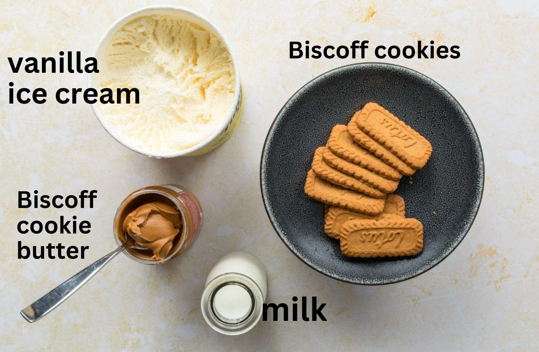 cookie butter milkshake ingredients