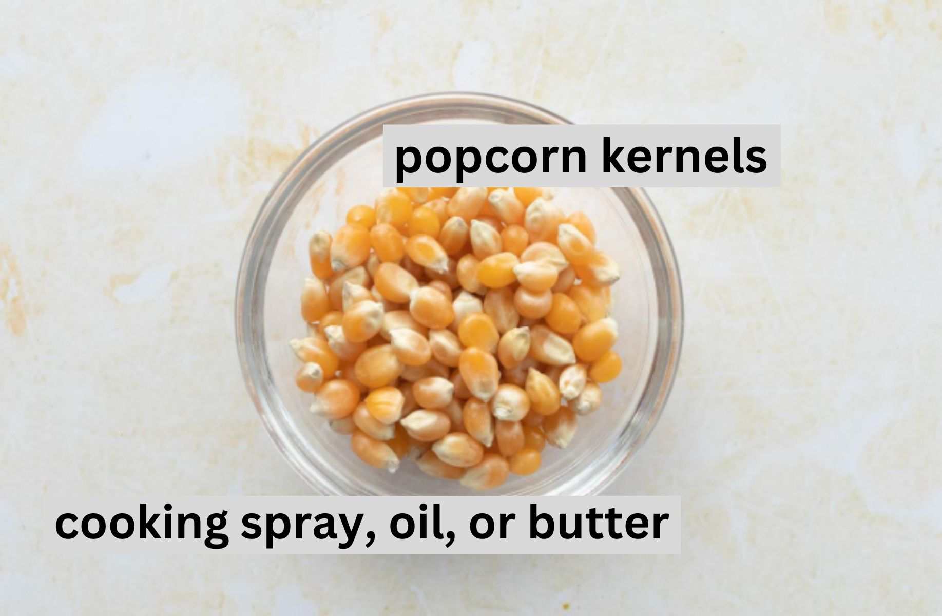 small bowl of popcorn kernels