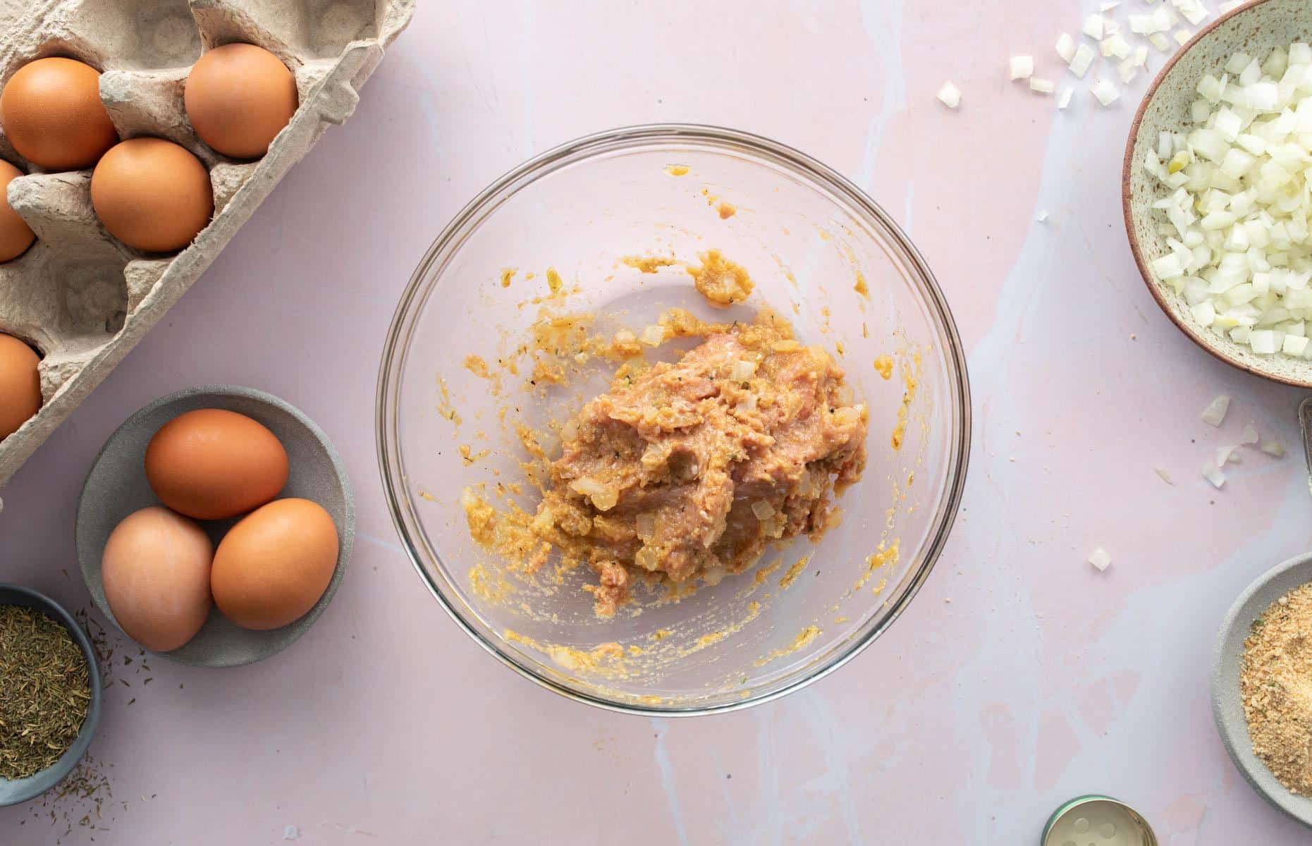 meatloaf mixture in bowl