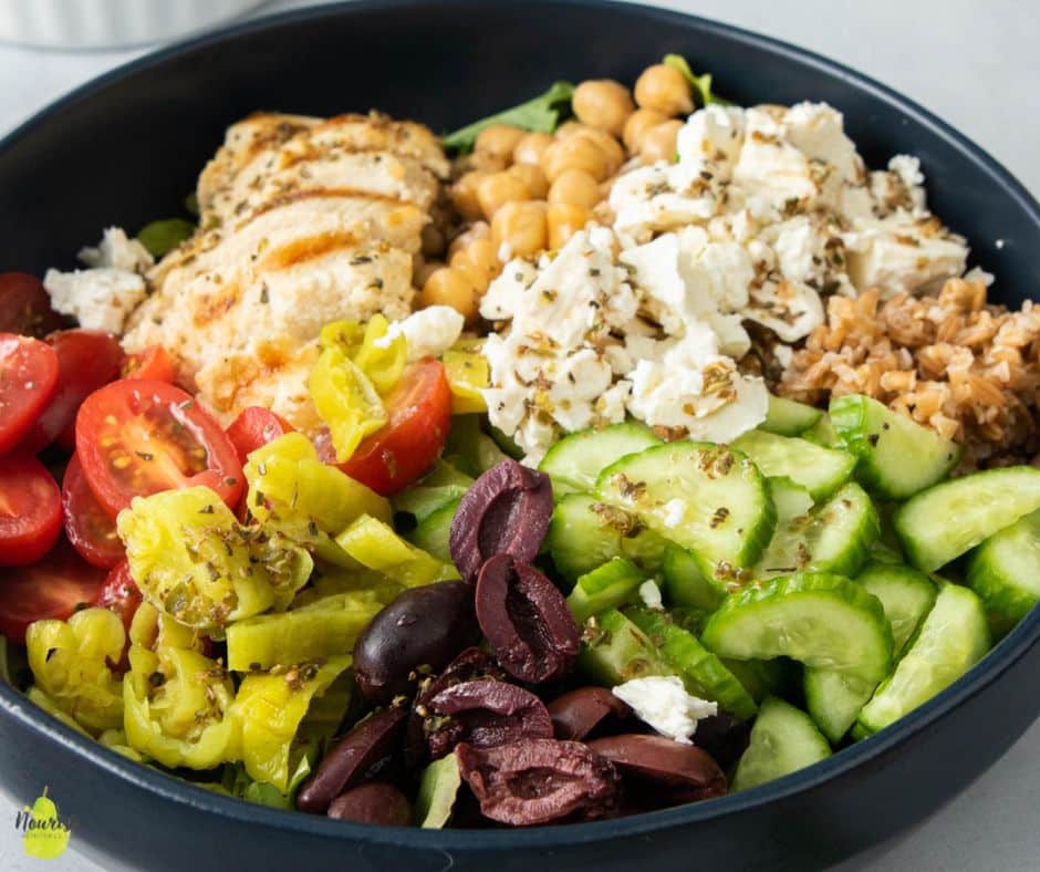 Mediterranean Inspired Grain Bowl Meal Prep - Project Meal Plan