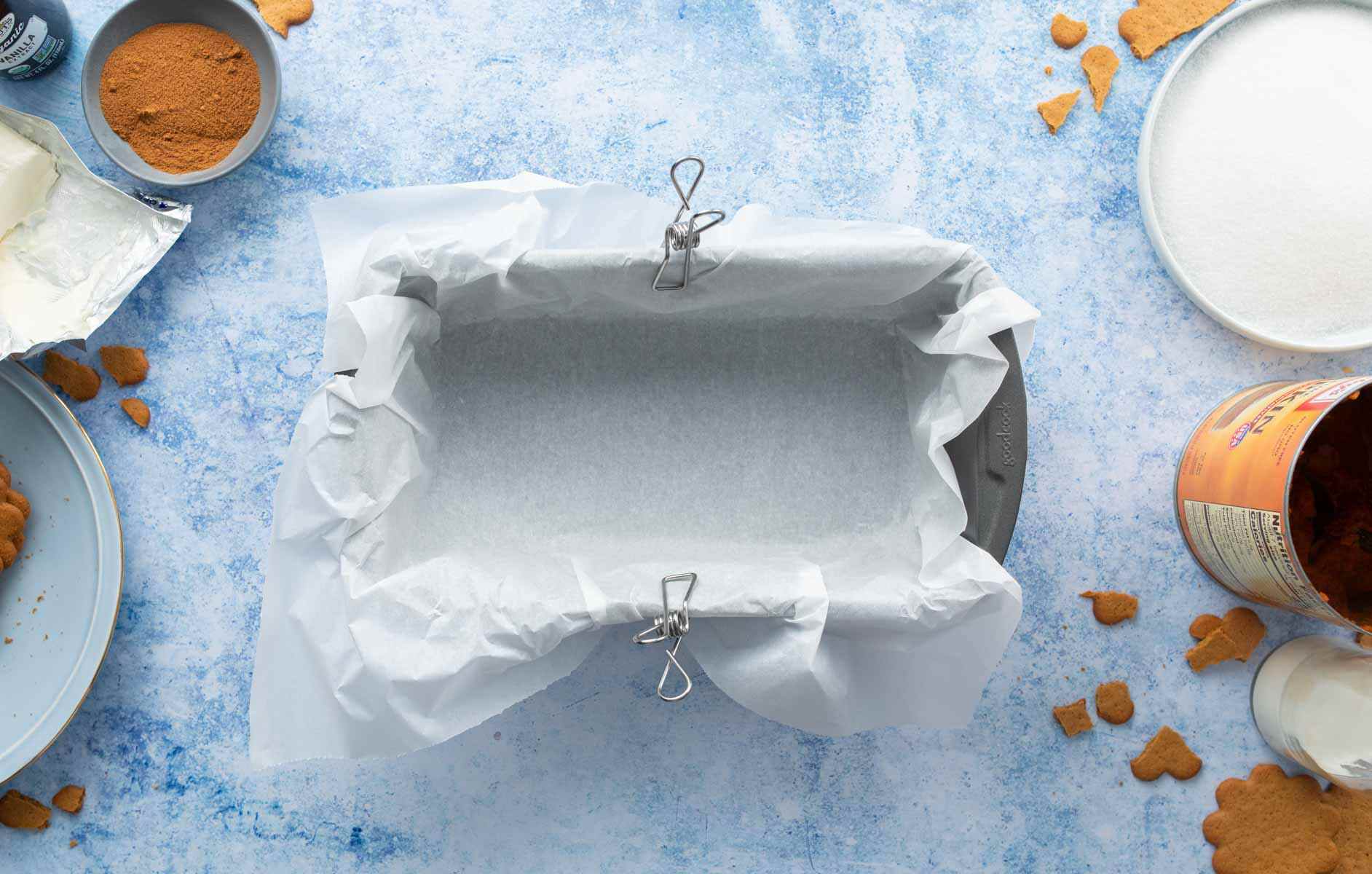 parchment paper in loaf pan